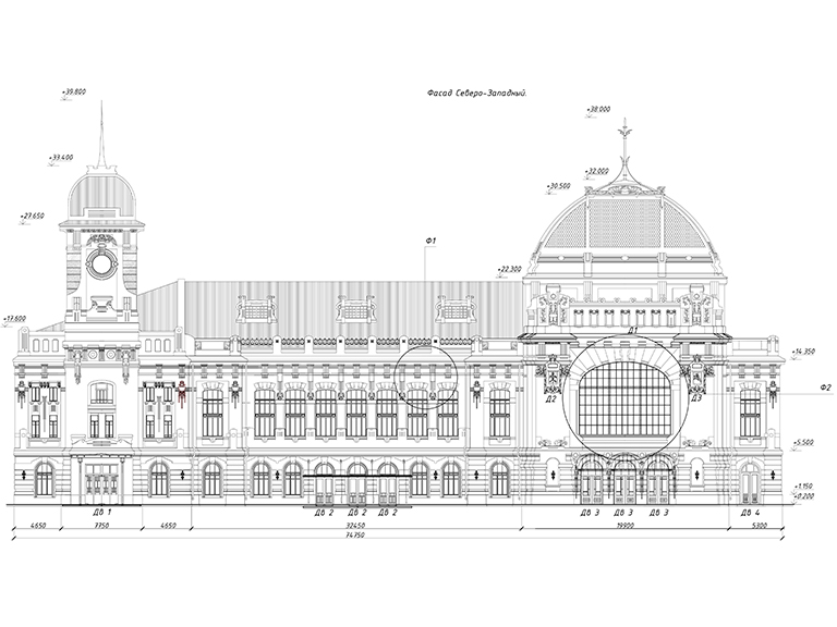 Витебский вокзал чертежи